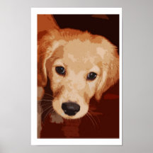 Golden Puppy Posters