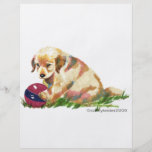 Golden Puppy with Ball Flyers