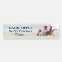 golden_pups4_bumpersticker bumper sticker