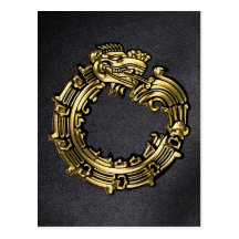 Golden Quetzalcoatl Post Cards