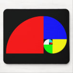 Golden Ratio, Fibonacci Spiral Mousepads