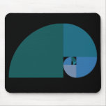 Golden Ratio, Fibonacci Spiral Mousepads
