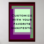 Golden Ratio Mauve Blocks Posters