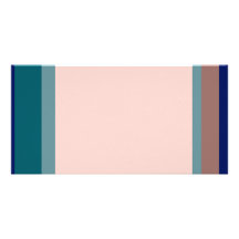 Golden Ratio Teal Blush Blocks Picture Card
