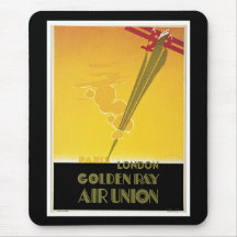 Golden Ray Air Union Mousepads