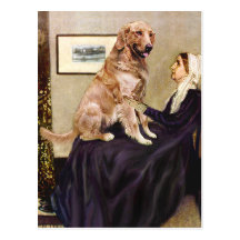 Golden Retriever 1 - Whistler's Mother Post Card