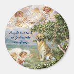 Golden Retriever Angel Magnet