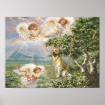 Golden Retriever Angel Print