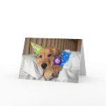 Golden Retriever Birthday Card