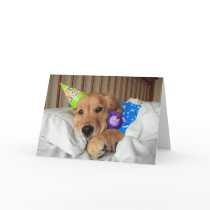 Golden Retriever Birthday Card