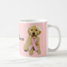 Golden Retriever Breast Cancer Mug