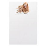 Golden Retriever Buddies Stationery Design