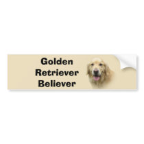 Golden Retriever Bumper Sticker