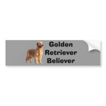 Golden Retriever Bumper Sticker