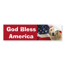 Golden Retriever Bumper Sticker