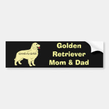 Golden Retriever Bumper Sticker