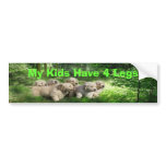 Golden Retriever Bumper Sticker My Kids Have 4Legs