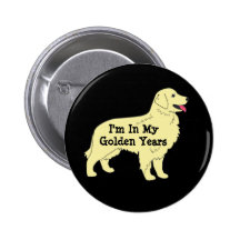 Golden Retriever Button