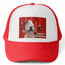 Golden Retriever Christmas Cards Gifts Trucker Hats