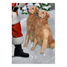 Golden Retriever Christmas Gifts Business Cards
