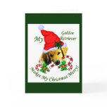 Golden Retriever Christmas Gifts Greeting Cards