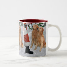 Golden Retriever Christmas Gifts Coffee Mugs