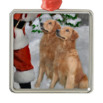 Golden Retriever Christmas Gifts Ornament