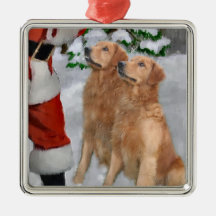 Golden Retriever Christmas Gifts Ornament