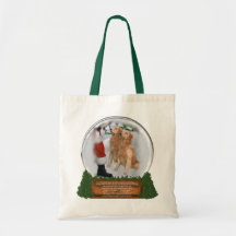 Golden Retriever Christmas Gifts Tote Bags