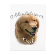 Golden Retriever Dad 2 Postcards