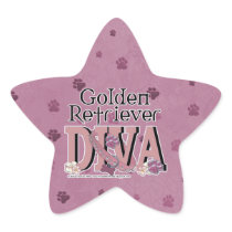 Golden Retriever DIVA Star Sticker