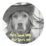 Golden Retriever Don't Squat Sticker