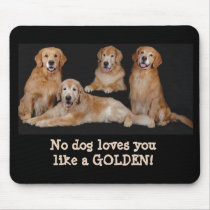 Golden Retriever Family Mousepad