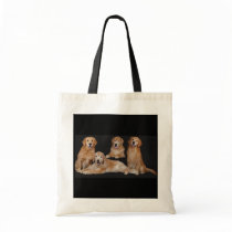 Golden Retriever Family Tote Bag