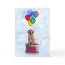 Golden Retriever Forever Young Greeting Card