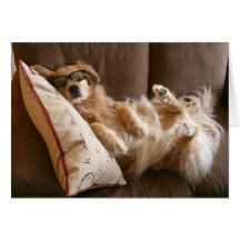 Golden Retriever Funny Father's Day Card