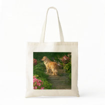 Golden Retriever Garden Tote Bag