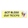Golden Retriever God Bless  Bumper Sticker