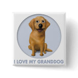 Golden Retriever Granddog Button