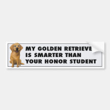 Golden Retriever Honour Bumper Stickers
