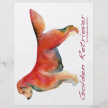 Golden Retriever in living colour Flyer