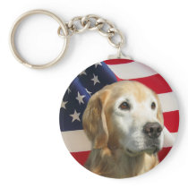 Golden Retriever Keychain