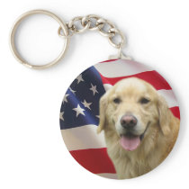Golden Retriever Keychain