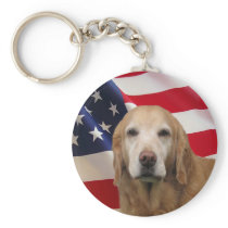 Golden Retriever Keychain