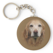 Golden Retriever Keychain