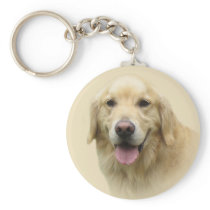Golden Retriever Keychain