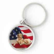 Golden Retriever Keychain