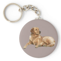 Golden Retriever Keychain