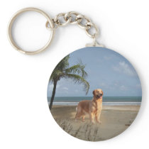 Golden Retriever Keychain