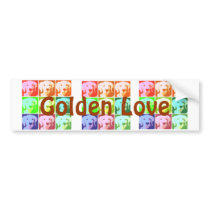 Golden Retriever Love Bumper Stickers